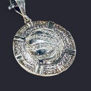 Basketball Crystal Pendant 2” 90s Vintage